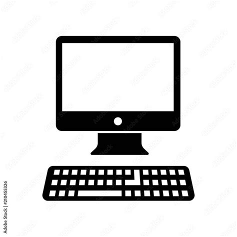 Icona stilizzata di un computer con simboli di cookie