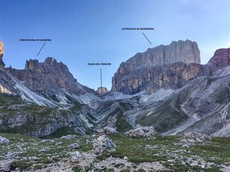 Panorama del Catinaccio con le sue cime aguzze