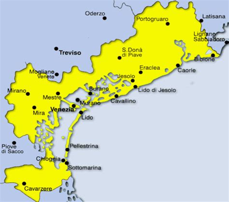 Mappa delle concessionarie Volvo in provincia di Venezia
