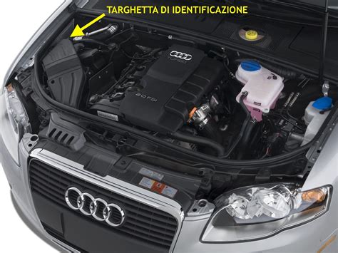 Posizione VIN nel vano motore