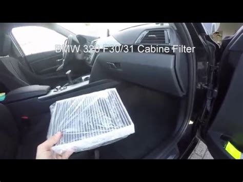 Posizione del filtro abitacolo BMW Serie 3 F30