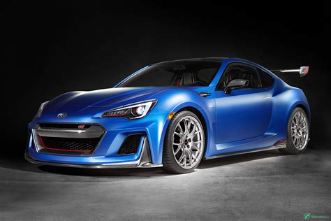 Subaru BRZ STI Concept in livrea blu elettrico