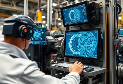 Officina meccanica con attrezzature per la diagnosi auto