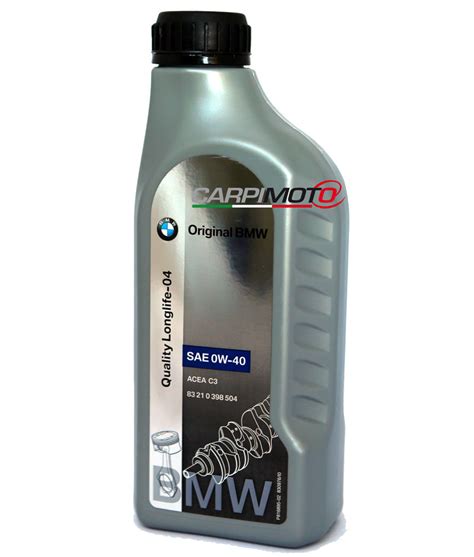 Etichetta olio motore con specifiche BMW LL-04