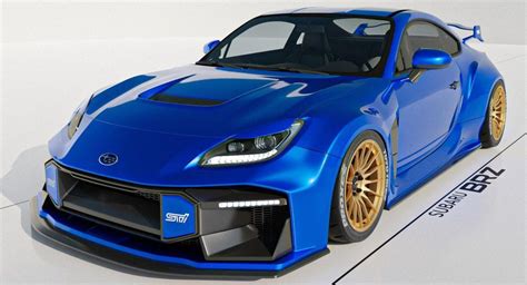 Rendering di una potenziale Subaru BRZ STI