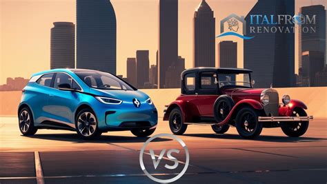 Infografica comparativa: veicoli elettrici vs veicoli a combustione interna