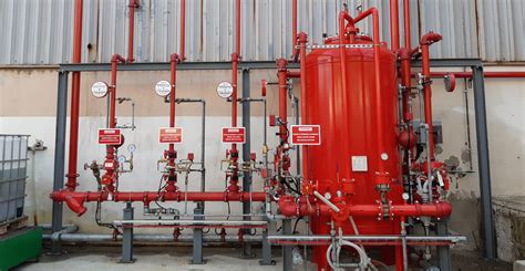 Impianto antincendio per autorimesse