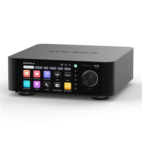 Schema di un sistema audio hi-end con lettore CD, DAC e streamer