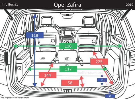 Schema letto Opel Zafira Tourer