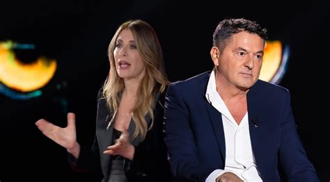 Teo Mammucari e Francesca Fagnani a Belve