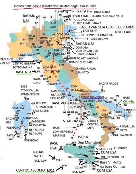 Mappa degli STA disponibili sul territorio italiano