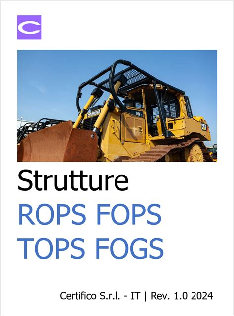 Targhetta certificazione ROPS/FOPS
