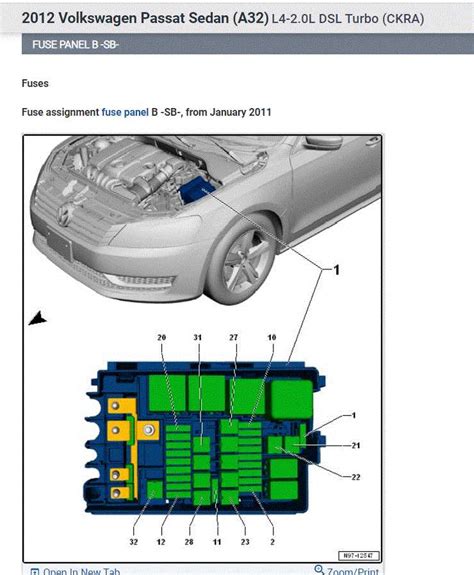 Volkswagen Passat powertrain diagram