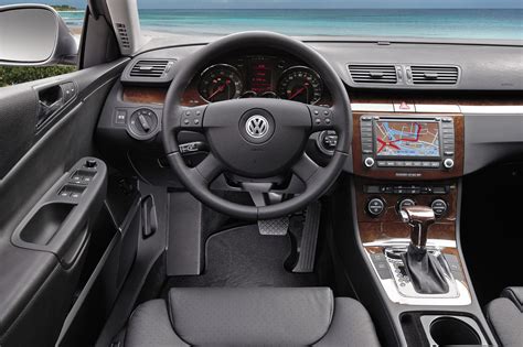 Volkswagen Passat 2008 interior dashboard with open glove box