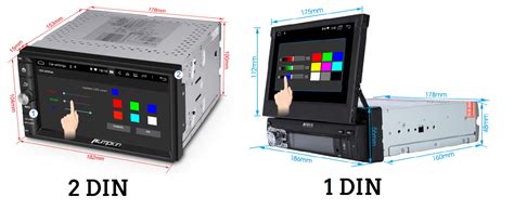 Schema comparativo Autoradio 1 DIN e 2 DIN