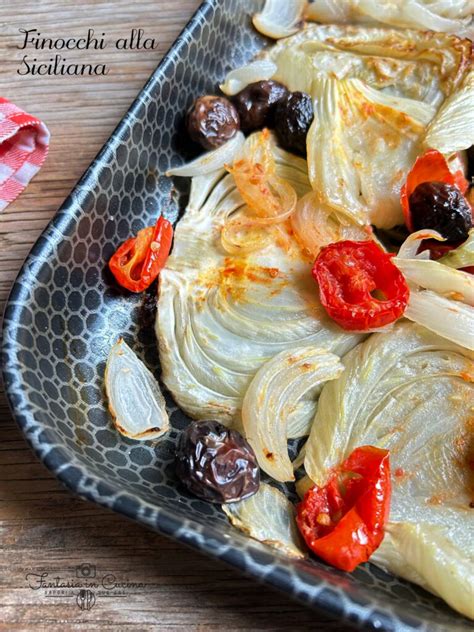 Ingredienti mediterranei per finocchi alla siciliana