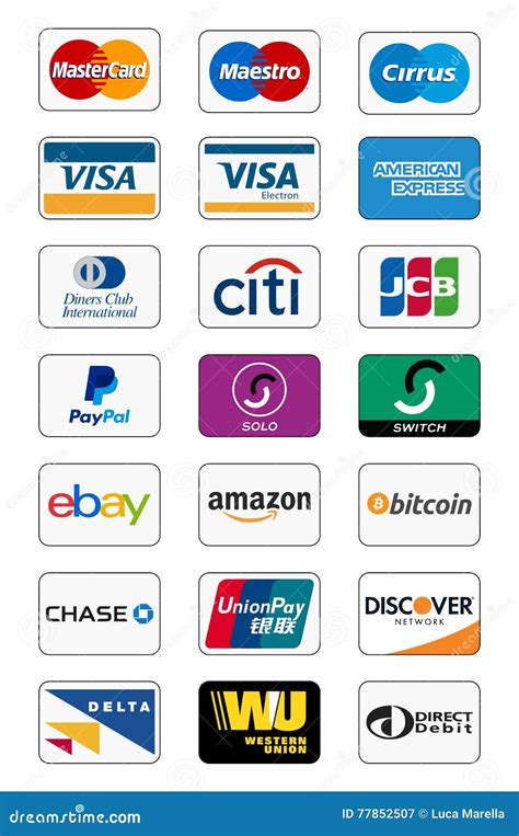 Icone di diversi metodi di pagamento online (Visa, Mastercard, Paypal, Amazon Pay)