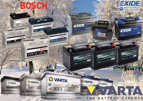 Logo Bosch, Varta, Exide, Fiamm, Yuasa
