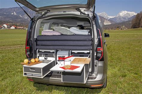 Schema di funzionamento del CampingBox Classic per Volkswagen Caddy