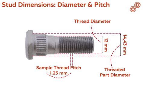 subaru wheel stud diagram