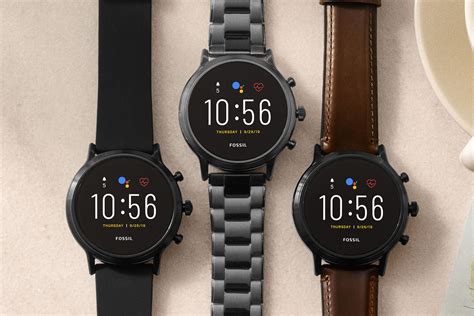 Interfaccia dell'app Fossil Smartwatches