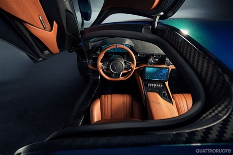 Interni dettagliati della Rimac Nevera