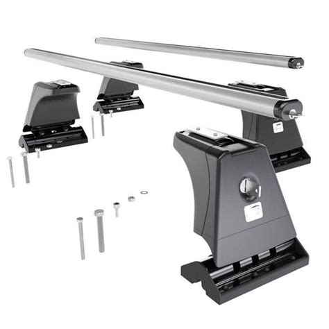 Schema di fissaggio barre portatutto su corrimano integrati