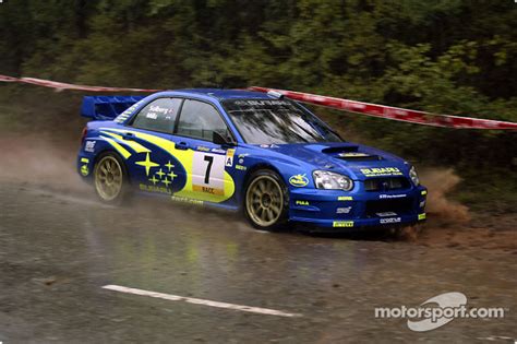 Petter Solberg al volante della Subaru Impreza WRC