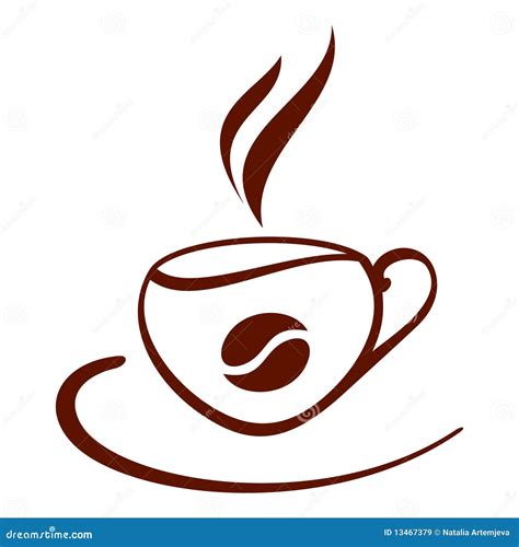 Immagine stilizzata di una tazza di caffè con una radice di ginseng accanto