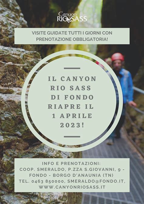 Mappa stilizzata del percorso del Canyon Rio Sass