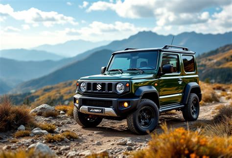 Suzuki Jimny in un paesaggio fuoristrada