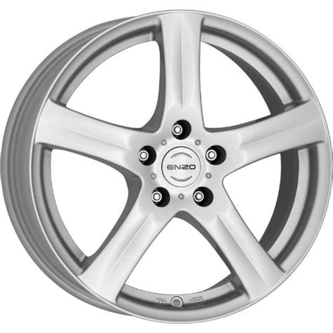 Cerchi in lega ENZO con finitura silver e razze multiple