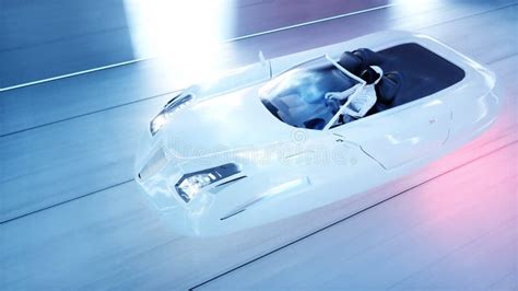 Automobile futuristica con interfacce olografiche
