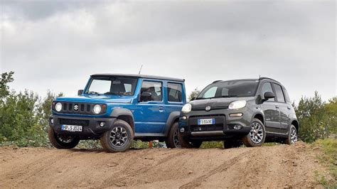 Confronto fianco a fianco Panda 4x4 e Suzuki Jimny