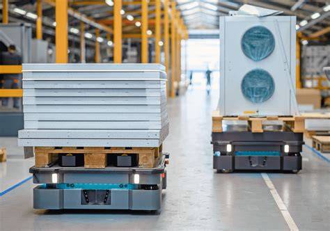 AGV con sistema di sollevamento integrato