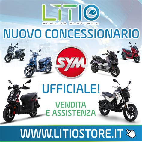 Linea di scooter SYM in un concessionario