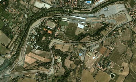 Aerial view of Imola Circuit
