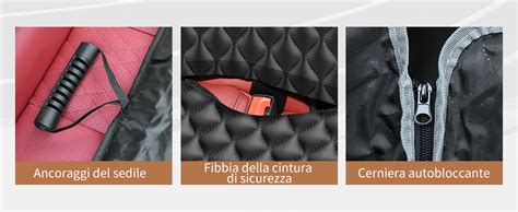 Dettaglio cucitura airbag su coprisedile auto