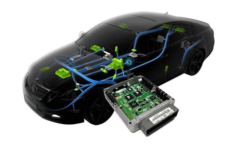 Centralina elettronica auto con cavi