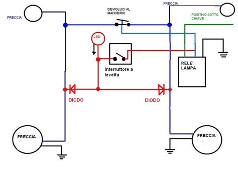 Schema elettrico del cicalino delle luci accese
