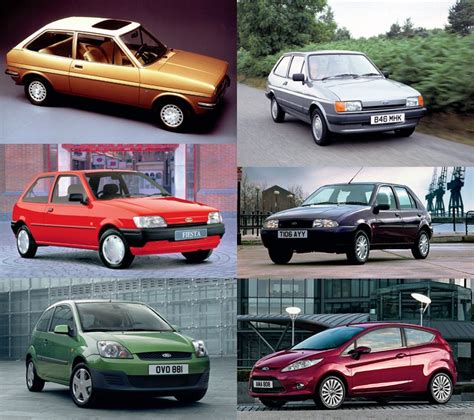Ford Fiesta generations collage