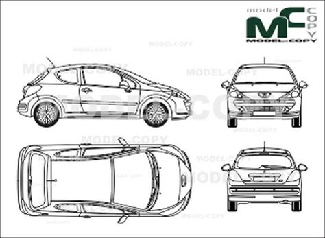 Peugeot 207: disegno di progetto