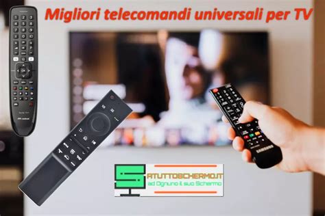 Infografica che confronta le caratteristiche principali di diversi telecomandi universali (compatibilità, facilità d'uso, funzioni extra).