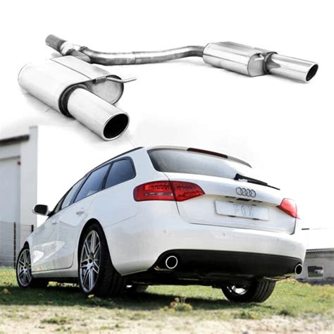 Audi A4 TDI con scarico sportivo cromato