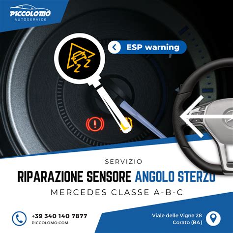 Schema di funzionamento del sensore angolo sterzo e del sistema ESP