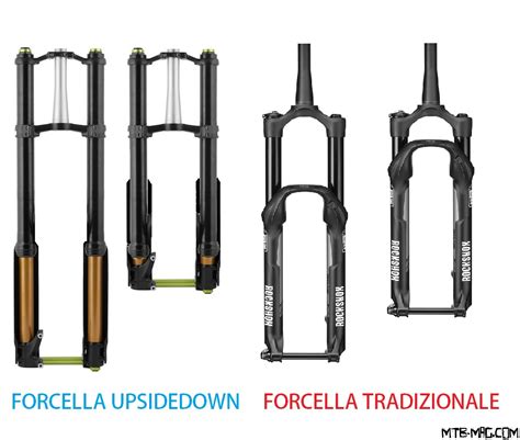 Differenze forcella a steli rovesciati e tradizionali