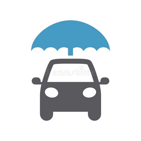 Auto con simbolo di assicurazione