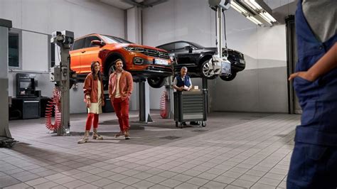 Volkswagen service workshop interior