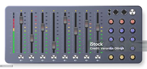 Tavolo di mixaggio con manopole FX