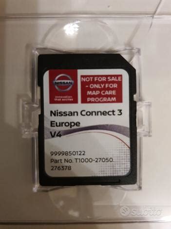Scheda SD per aggiornamento mappe Nissan